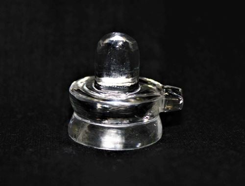 Natural Sphatik Shivling - 1.3 inches apx - Himalaya Rudraksha Anusandhan Kendra