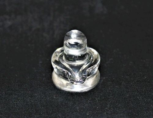 Natural Sphatik Shivling - 1.3 inches apx - Himalaya Rudraksha Anusandhan Kendra