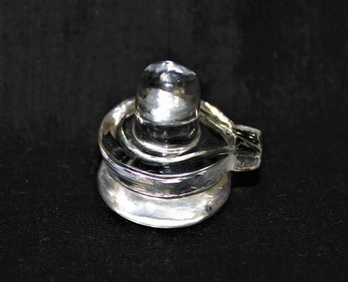 Natural Sphatik Shivling - 1.3 inches apx - Himalaya Rudraksha Anusandhan Kendra