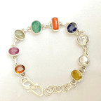 Navratna Bracelet (Big Size) - Himalaya Rudraksha Anusandhan Kendra