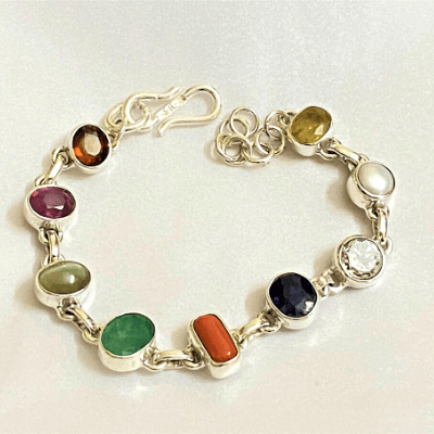 Navratna Bracelet (Big Size) - Himalaya Rudraksha Anusandhan Kendra