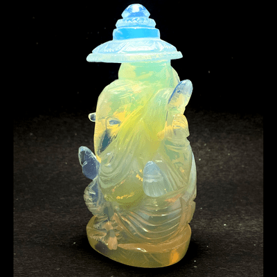 Opal Stone Ganesha - (358 gm) - Himalaya Rudraksha Anusandhan Kendra