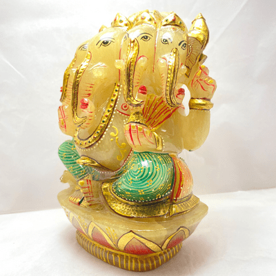 Panchmukhi Ganesha with Meenakari - Himalaya Rudraksha Anusandhan Kendra