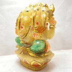 Panchmukhi Ganesha with Meenakari - Himalaya Rudraksha Anusandhan Kendra