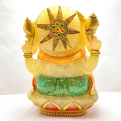 Panchmukhi Ganesha with Meenakari - Himalaya Rudraksha Anusandhan Kendra