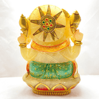 Panchmukhi Ganesha with Meenakari - Himalaya Rudraksha Anusandhan Kendra