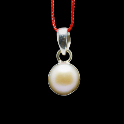 Pearl Silver Pendant - Himalaya Rudraksha Anusandhan Kendra