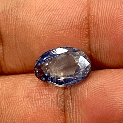 Pitambari Blue Sapphire (Neelam - 6.35 cts) - Ceylonese - Himalaya Rudraksha Anusandhan Kendra