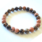 Rhodonite Stone Bracelet - Himalaya Rudraksha Anusandhan Kendra