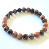Rhodonite Stone Bracelet - Himalaya Rudraksha Anusandhan Kendra