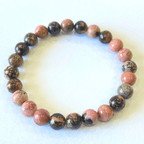 Rhodonite Stone Bracelet - Himalaya Rudraksha Anusandhan Kendra