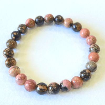 Rhodonite Stone Bracelet - Himalaya Rudraksha Anusandhan Kendra