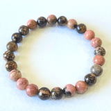 Rhodonite Stone Bracelet - Himalaya Rudraksha Anusandhan Kendra