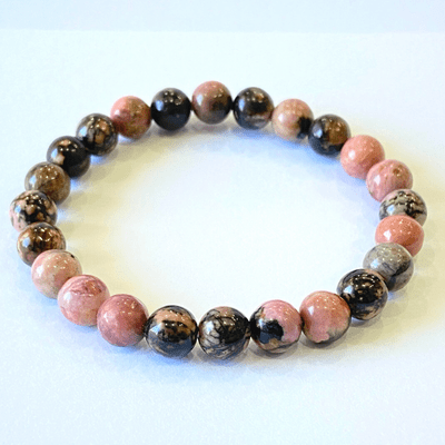 Rhodonite Stone Bracelet - Himalaya Rudraksha Anusandhan Kendra