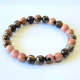 Rhodonite Stone Bracelet - Himalaya Rudraksha Anusandhan Kendra