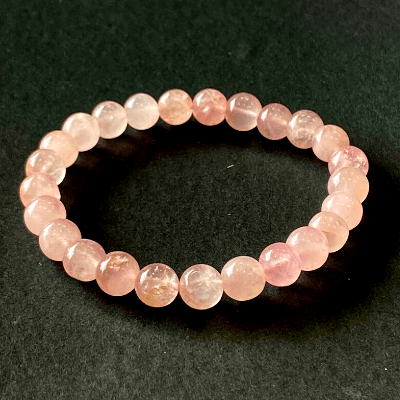 Rose Quartz Bracelet - Himalaya Rudraksha Anusandhan Kendra