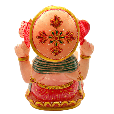 Rose Quartz Ganesha - 3.0 Kgs - Himalaya Rudraksha Anusandhan Kendra