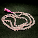 Rose Quartz Mala (108 + 1 Beads) - Himalaya Rudraksha Anusandhan Kendra