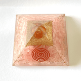 Rose Quartz Pyramid - Himalaya Rudraksha Anusandhan Kendra