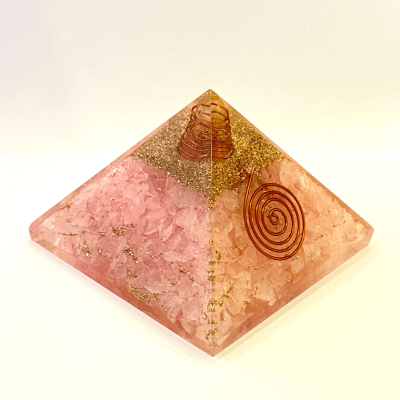 Rose Quartz Pyramid - Himalaya Rudraksha Anusandhan Kendra