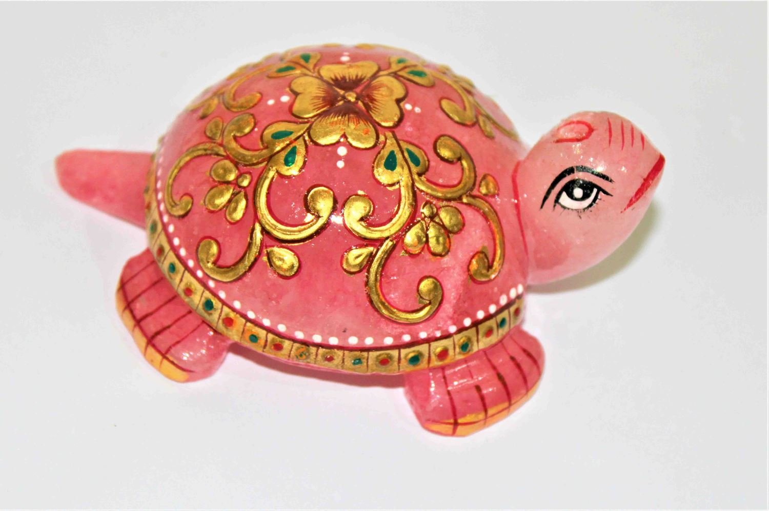 Rose Quartz Turtle (340 gms) - Himalaya Rudraksha Anusandhan Kendra