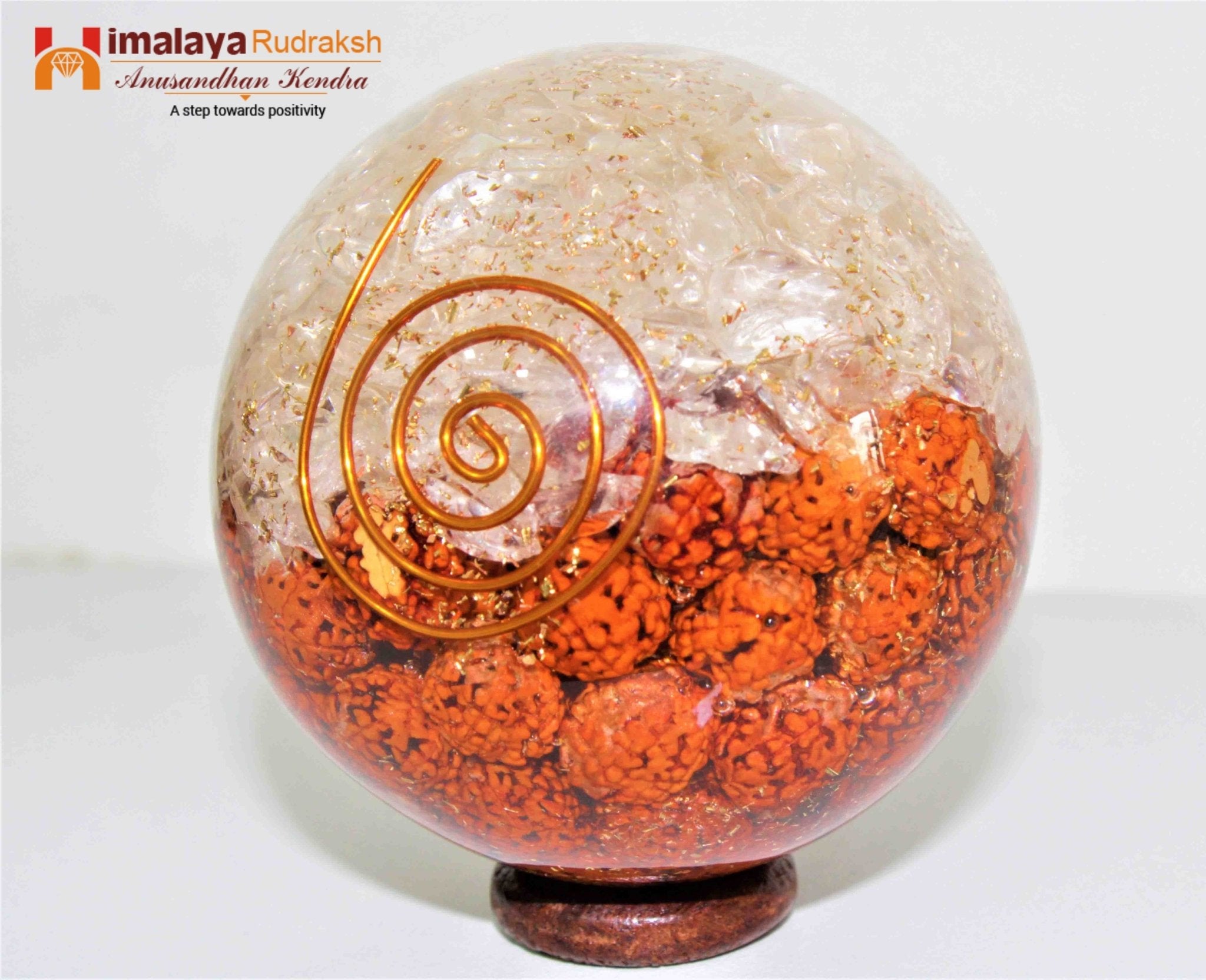 Rudraksha Crystal Ball - Himalaya Rudraksha Anusandhan Kendra