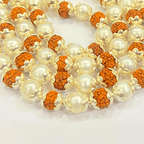 Rudraksha Pearl Mala In Silver (108+1 beads) - Himalaya Rudraksha Anusandhan Kendra