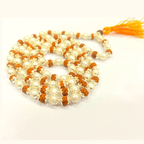 Rudraksha Pearl Mala In Silver (108+1 beads) - Himalaya Rudraksha Anusandhan Kendra