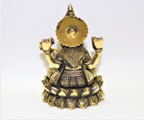 Saraswati Brass Statue - Himalaya Rudraksha Anusandhan Kendra