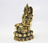 Saraswati Brass Statue - Himalaya Rudraksha Anusandhan Kendra