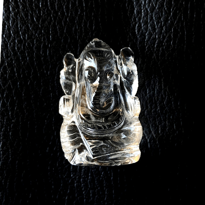 Sphatik Ganesha - Himalaya Rudraksha Anusandhan Kendra