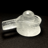 Sphatik Shivling (Milky White - 254 grams) - Himalaya Rudraksha Anusandhan Kendra