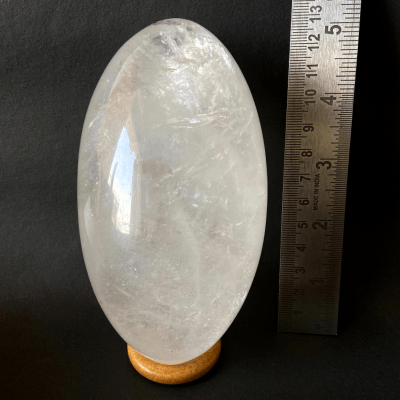 Sphatik Shivlingam (Milky White - 970 grams) - Himalaya Rudraksha Anusandhan Kendra