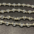 Sphatik Silver Mala - Himalaya Rudraksha Anusandhan Kendra