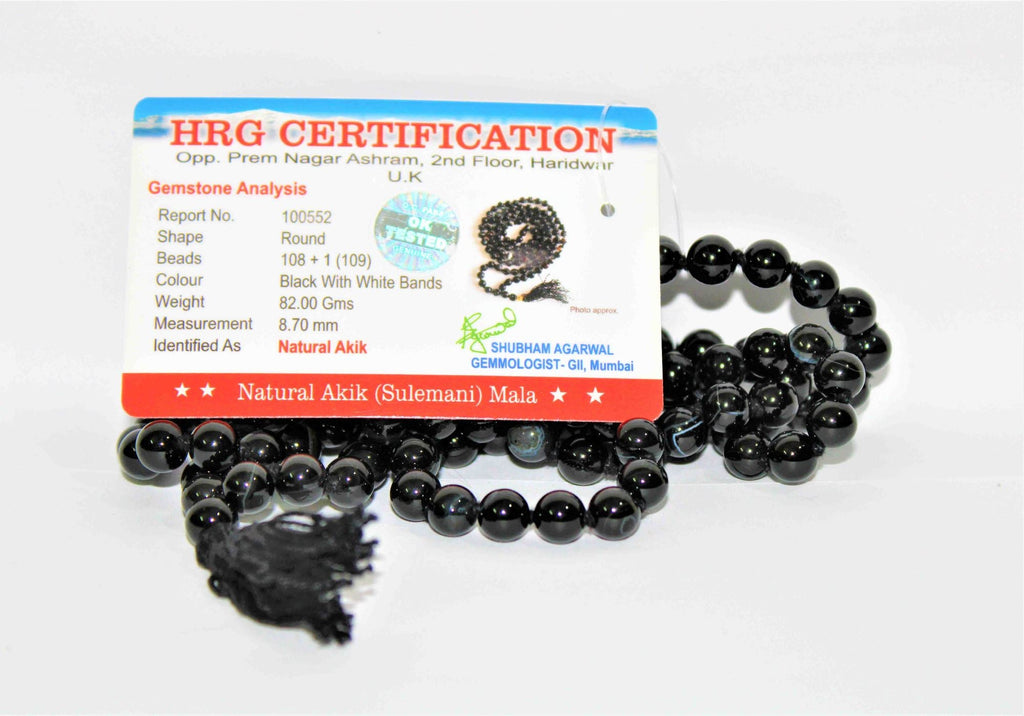 Sulemani Mala (108 + 1 Beads) - Himalaya Rudraksha Anusandhan Kendra