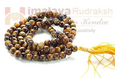 Tiger Stone Mala - Himalaya Rudraksha Anusandhan Kendra
