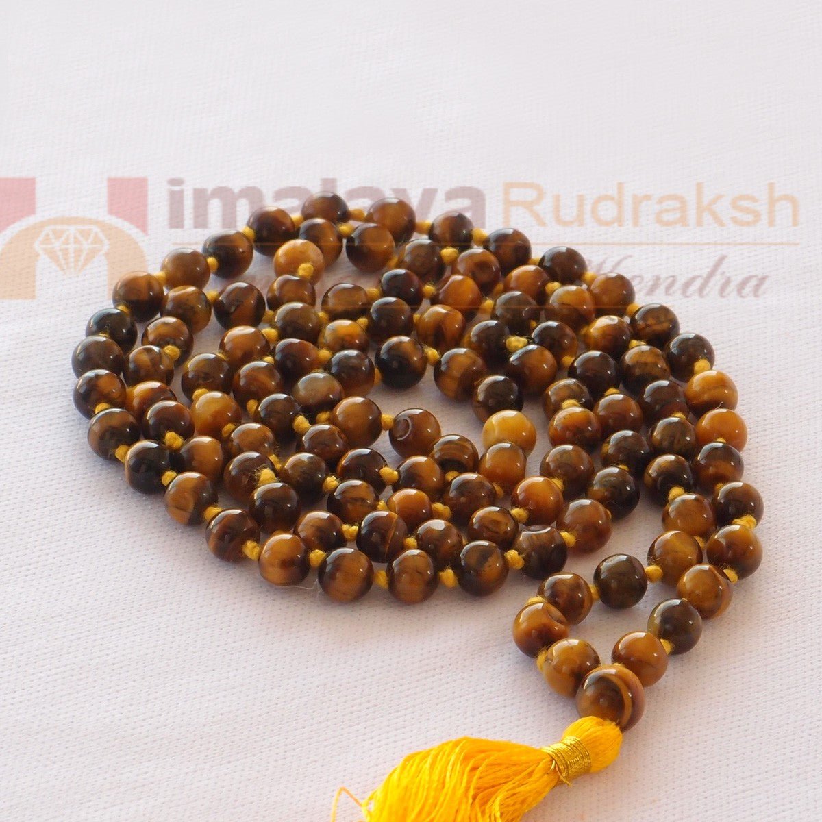 Tiger Stone Mala - Himalaya Rudraksha Anusandhan Kendra