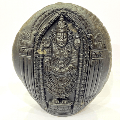 Tirupati Balaji Carved Shaligram (945 gms) - Himalaya Rudraksha Anusandhan Kendra