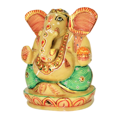 Yellow Agate Ganesha - 500 grams - Himalaya Rudraksha Anusandhan Kendra