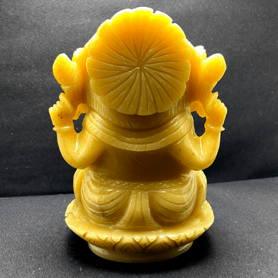 Yellow Agate Panchmukhi Ganesha - Himalaya Rudraksha Anusandhan Kendra