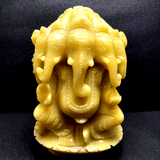 Yellow Agate Panchmukhi Ganesha - Himalaya Rudraksha Anusandhan Kendra