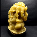Yellow Agate Panchmukhi Ganesha - Himalaya Rudraksha Anusandhan Kendra