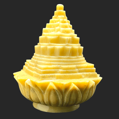 Yellow Agate Shreeyantra - 2.0 Kg - Himalaya Rudraksha Anusandhan Kendra