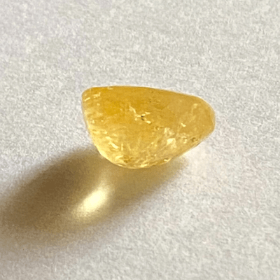 Yellow Sapphire (Pukhraj - 10.00 cts) - Ceylonese - Himalaya Rudraksha Anusandhan Kendra
