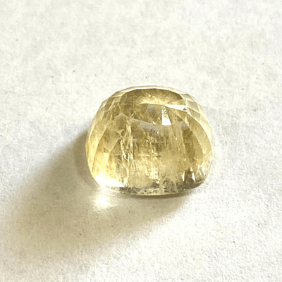 Yellow Sapphire (Pukhraj - 10.50 cts) - Ceylonese - Himalaya Rudraksha Anusandhan Kendra