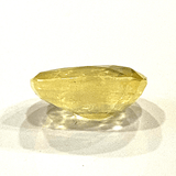 Yellow Sapphire (Pukhraj - 5.10 cts) - Ceylonese - Himalaya Rudraksha Anusandhan Kendra