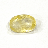 Yellow Sapphire (Pukhraj - 5.10 cts) - Ceylonese - Himalaya Rudraksha Anusandhan Kendra