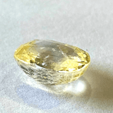 Yellow Sapphire (Pukhraj - 6.55 cts) - Ceylonese - Himalaya Rudraksha Anusandhan Kendra