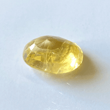 Yellow Sapphire (Pukhraj - 6.60 cts) - Ceylonese - Himalaya Rudraksha Anusandhan Kendra
