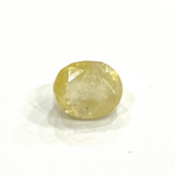 Yellow Sapphire (Pukhraj - 6.95 cts) - Ceylonese - Himalaya Rudraksha Anusandhan Kendra